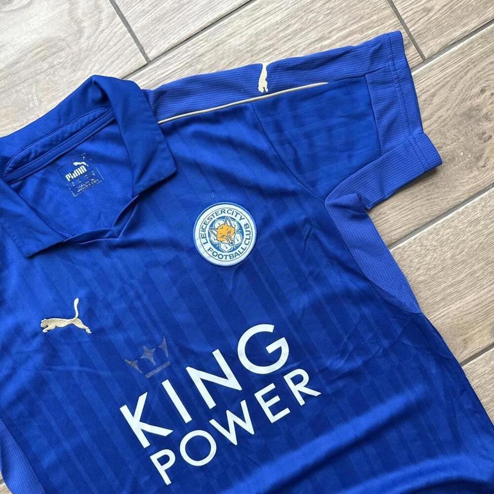 Y2K Leicester City Puma 2017 2018 Blue Jersey Shirt - Picture 4 of 7